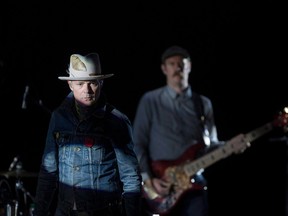 Gord Downie performs on stage in Toronto on October 21, 2016. A new collaborative album between music producer Bob Rock and the late Gord Downie is set to be released next year.