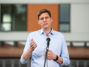 NDP leadership hopeful David Eby, former attorney general and housing minister who represents Vancouver-Point Grey, has touted his support from 49 of the 56 NDP MLAs.