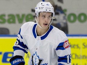 Penticton Vees centre Dovar Tinling, 19. Tinling, who's from Pointe-Claire, Que., is in his first year with the Vees, looking to land an NCAA scholarship after leaving the University of Vermont in his sophomore season last year.