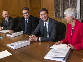 Chief Representative David Eby and his transition team. Left to right: Matt Smith, Doug White, David Evey, Carol James.