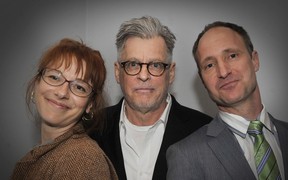 Althea Thauberger (L) and Reece Terris(R) were recipients of the VIVA Awards presented by the Jack and Doris Shadbolt Foundation in 2011, while Rodney Graham(C) was the recipient of the lifetime achievement award, the Audain Prize.