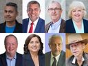 Surrey City Hall: There are eight candidates — six of whom represent political parties — running for mayor of Surrey in the Oct. 15 election.