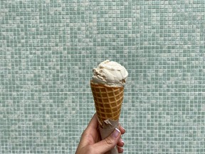 A scoop of Cinnamon Toast Crunch ice cream at Banter Ice Cream in Abbotsford. Aleesha Harris/PNG (multi use)