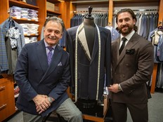 Mike (at left) and Michael Brascia of Brascia's Tailors.