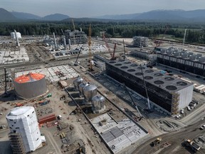 LNG Canada site construction activities in Kitimat in September.