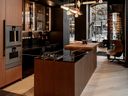 Custom kitchens showcased at Habitat by Aeon Group in downtown Vancouver.
