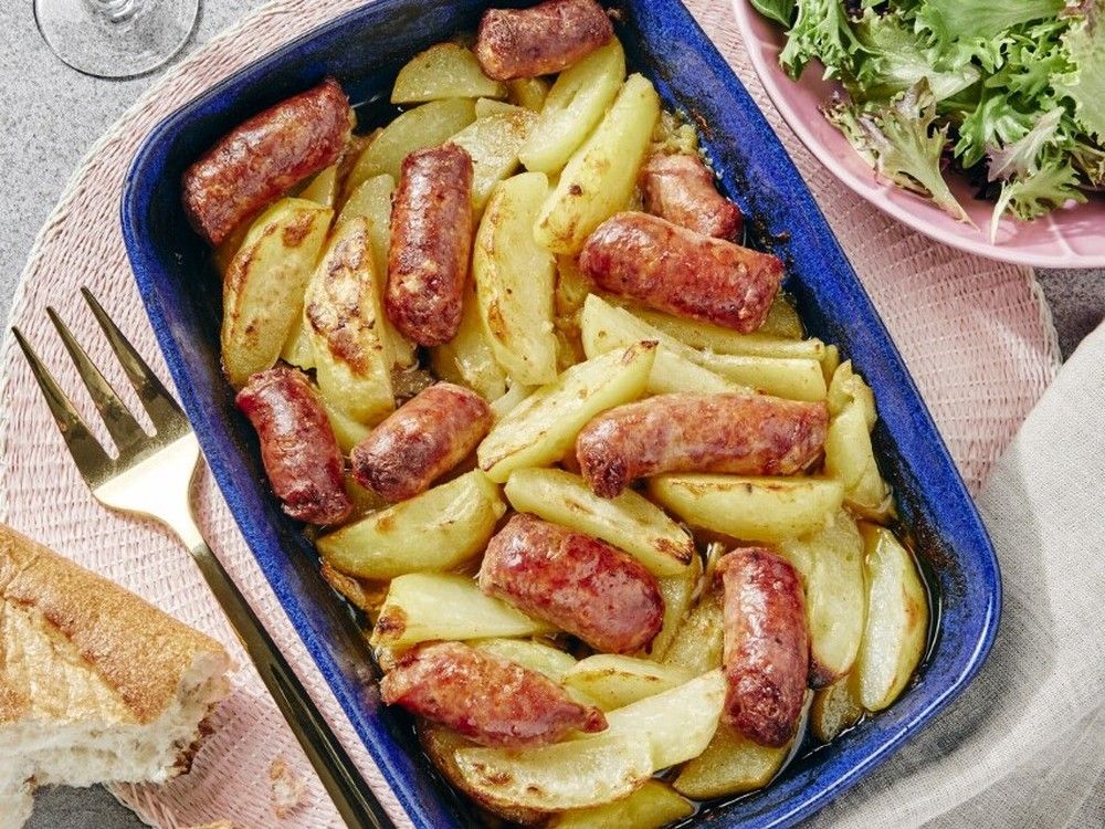 Recipe: Roasted Italian sausage and potatoes