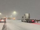 Driving was nearly impossible for many commuters during Tuesday's first big snowstorm of the season.