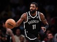 The Brooklyn Nets suspended Kyrie Irving for five games, the team announced Thursday, Nov. 3, 2022.