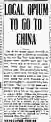 Dec. 13, 1907, story in The Vancouver World on the Hip Tuck Lung company’s new opium factory in Chinatown.