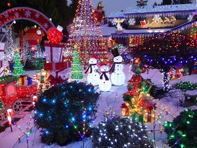 The DuPlessis Family Christmas Display in Burnaby.