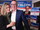B.C. Liberal Leader Kevin Falcon and his wife Jessica Elliott. Those signs will look different next time out as the Liberals rebrand as B.C. United.