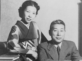 Chiune Sugihara, pictured here with his wife Yukiko, saved thousands of Jews from Nazi persecution. His story is told in Vancouver playwright Manami Hara’s Courage Now at the Firehall Arts Centre until Dec. 4.