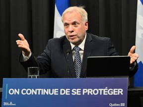 In his first COVID-19 press conference since Oct. 12, Quebec public health director Dr. Luc Boileau said Thursday that the situation has evolved "in a mostly positive way" in terms of coronavirus infections.