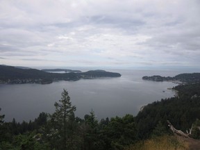 A view of Howe Sound from the top of Soames Hill on British Columbia's Sunshine Coast, is seen near the town of Grantham's Landing, B.C., on May 23, 2016. Regional politicians on the Sunshine Coast have approved another extension of the state of local emergency declared last month as an intense summer drought and little rain in early fall have nearly exhausted a key watershed.THE CANADIAN PRESS/Lauren Krugel