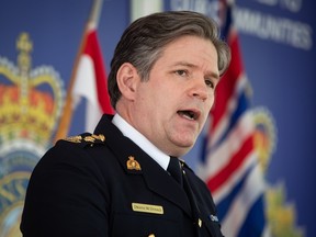 Head of the RCMP in B.C., deputy commissioner Dwayne McDonald.
