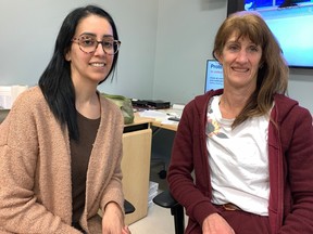 Physiotherapist Amy Sangha and physiologist Janice Schonewille.