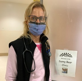 Nurse Cheryl Stevenson helps to run the new Sunny Bear overflow emergency room at B.C. Children’s Hospital.