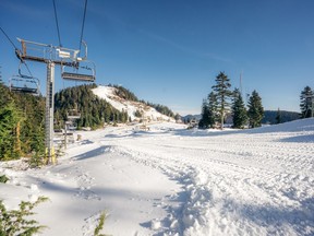 The Paradise terrain at Grouse Mountain, which opens Nov. 18 with limited runs.