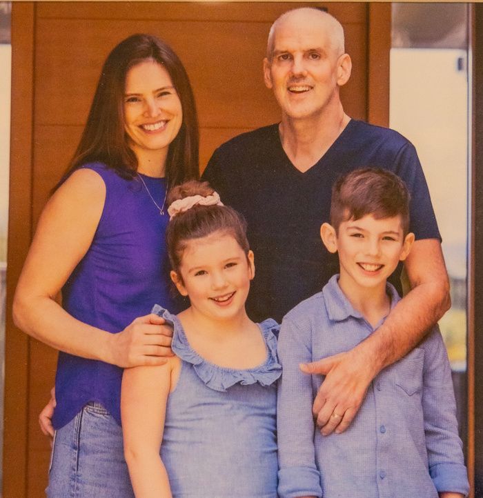  family photo taken after gowe’s diagnosis.