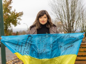 Irina Shyroka, the president of the B.C. branch of the Ukrainian Canadian Congress.