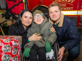 Yelzaveta Motorenko, her eight-year-old son Mark and her husband Bogdan were all smiles on Saturday as Mark was reunited with some vital medical equipment that his family had been forced to leave behind when they fled Ukraine in late February.