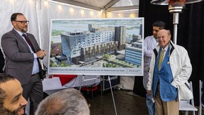 From left: Jeff Norris RCH foundation CEO, Sukh Brar MD and Jimmy Pattison.