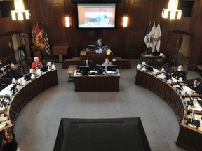 Vancouver City Council meeting for the first city council meeting since Ken Sim was elected Mayor, in Vancouver, BC., on October 25, 2022.