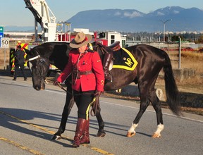 Scenes from the Regimental Funeral of Burnaby RCMP Constable Shaelyn Yangin Richmond, BC., on November 2, 2022. Yang was stabbed to death in Broadview Park in Burnaby while checking on a person living in a tent.(NICK PROCAYLO/PNG)