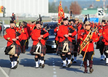Scenes from the Regimental Funeral of Burnaby RCMP Constable Shaelyn Yangin Richmond, BC., on November 2, 2022. Yang was stabbed to death in Broadview Park in Burnaby while checking on a person living in a tent.(NICK PROCAYLO/PNG)