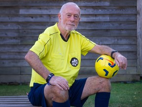 Soccer referee George Tweedlie, 82.
