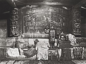 Historical photos like this of the rain wall screen of the Gaanaxteidi clan's Whale House in Klukwan, Alaska (c. 1895) populate the new edition of The Transforming Image.