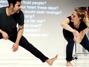 Arash Khakpour and Emmalena Fredriksson present the world premiere of You Touch Me Dec. 8-10 at Scotiabank Dance Centre.