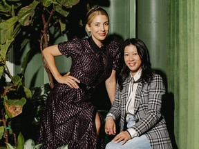 Formula Fig founder JJ Walsh (at left) and Anita Chan.