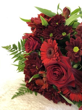 Go bold! Deep reds and burgundy tones are perfect for the holidays.