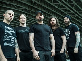Members of the Vancouver technical-death metal band Archspire.