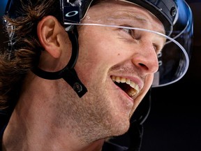 Former Canucks forward Jared McCann has been all smiles this season with the Seattle Kraken.