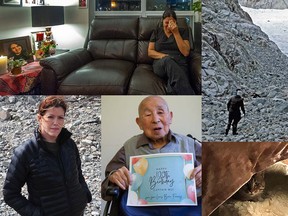 Our most memorable stories of 2022 include, clockwise from top left: Roya Ghahramani's determination to protect others after the loss of her daughter; Metro Vancouver's disappearing glacier; the rescue of Tay tay, a cat from Kabul; the incredible life of Ting Cheng Wu; and the plight of organic farm owner Krystine McInnes.