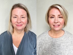 Brenda Rigney before and after transformation.