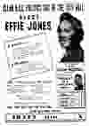 Effie Jones ran for Vancouver Mayor in 1947 and did very well on her big issue: keeping streetcar fares low. This is a Jones ad from the Dec. 8, 1947 Vancouver Sun.