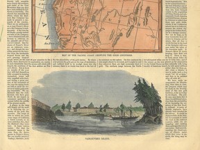 July 17, 1858 page from Harper’s Weekly magazine talking about the discovery of gold “on the shores of Frazer’s and Thompson’s rivers” in what would become British Columbia.