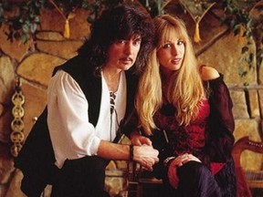 Blackmore's Night features guitarist Ritchie Blackmore (L) and vocalist Candice Night (R) and has released a new holiday album titled Winter Carols.