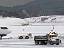Plows at work at YVR on Tuesday.