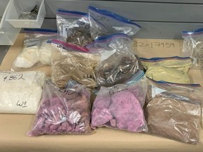 New Westminster police seized a large quantity of illicit drugs while conducting a traffic stop on Nov. 27, 2022.