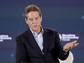 Robert Friedland, founder and executive co-chairman of Ivanhoe Mines Ltd., speaks during the Bloomberg New Economy Forum in Singapore, on Tuesday, Nov. 15, 2022. The New Economy Forum is being organized by Bloomberg Media Group, a division of Bloomberg LP, the parent company of Bloomberg News.