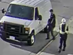 Coquitlam RCMP released video surveillance of the two suspects that helped Rabih (Robby) Alkhalil escape from North Fraser Pretrial on July 21, 2022. The suspects fled in a white Ford Econoline van.