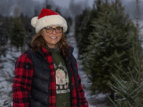 Leanna Anderson of Aldor Acres Christmas Tree Farm in Langley.