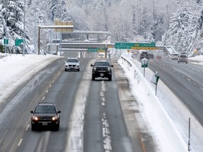 File photo of Highway 1. More snow is on the way.