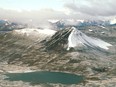 Aerial view of Mount Edziza, in B.C.'s far north, referred to by some locals, as Ice Mountain.