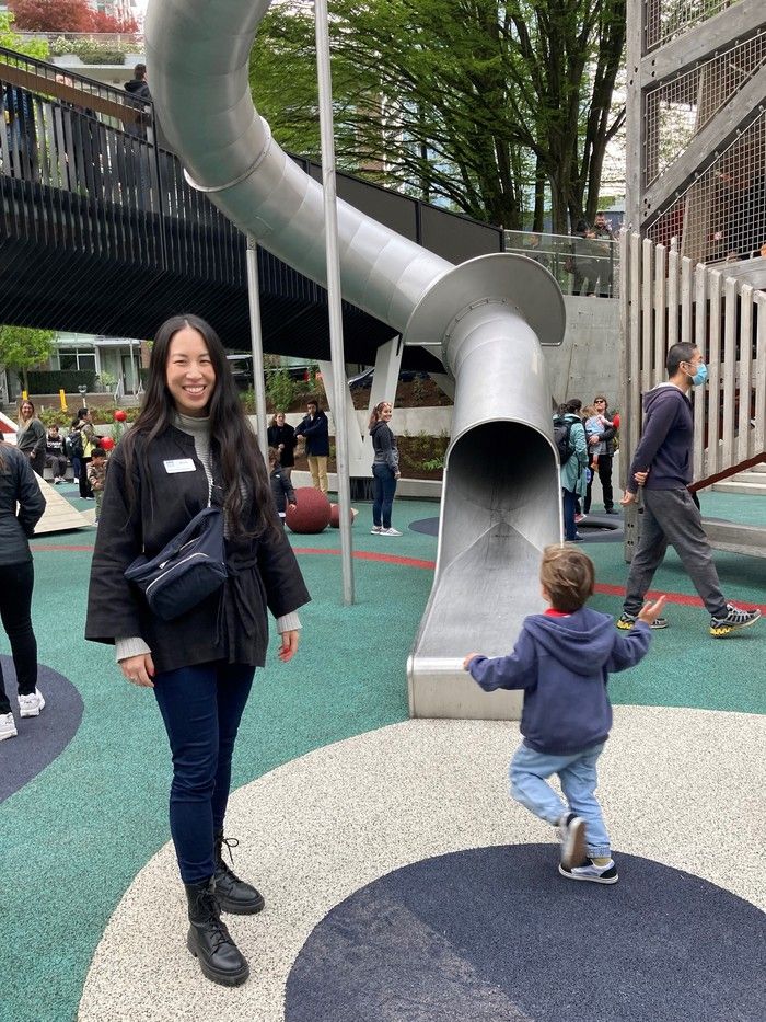  mandy yu, a senior landscape architect with the vancouver park board, is pictured at sθәqәlxenәm ts’exwts’áxwi7, also known as rainbow park, in the city.